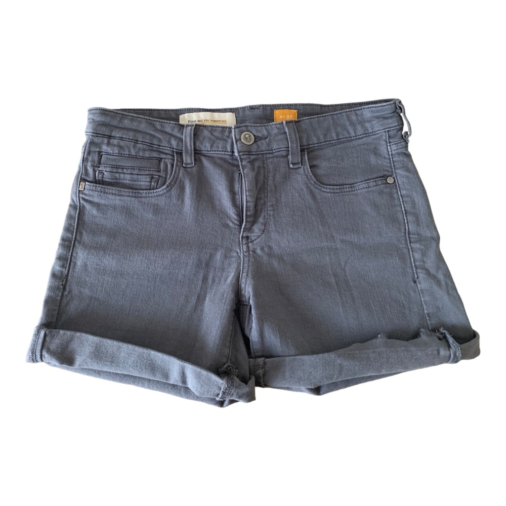 Anthropologie Pilcro and the letterpress gray jean shorts size 27
